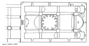 پلان کلیسای مریم مقدس دره شام