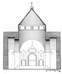 برش عرضی کلیسای هفتوان
