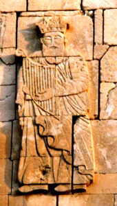 نقوش حضرت داوود بر روی دیوار شمالی کلیسا