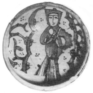 ظرف سفالی نقاشی شده