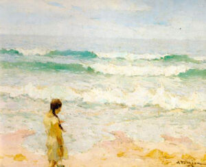 کاراپت شارل آدامیان،در ساحل دریا،1920م