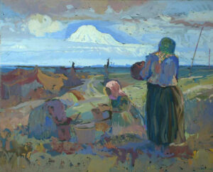 سارکیس خاچاطریان،جمع آوری پنبه در کوهپایه های آرارات