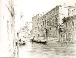 ادگار شاهین،عبور گندلاها از آبراه،ونیز 1923م