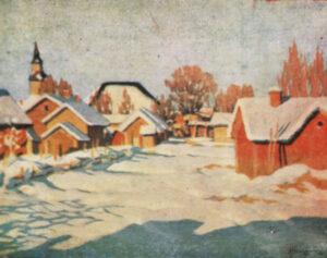 هوهانس آلخازیان،روستای پوشیده از برف