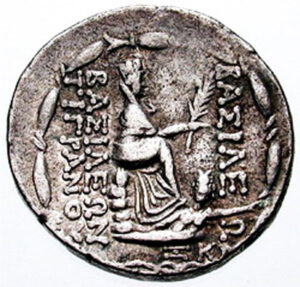 تصویر پشت سکه های تیگران دوم