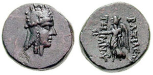 سکه تیگران دوم با نقش ستاره