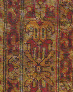 تصویر 14: طرح (درخت یسی) در جزئیات حاشیه یک فرش،مجموعه خصوصی