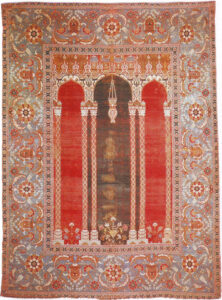 تصویر 46: فرشی در اندازه 127 * 168 سانتی متر،موزه متروپولیتن نیویورک،هدیه جیمز بالارد به موزه در 1922م