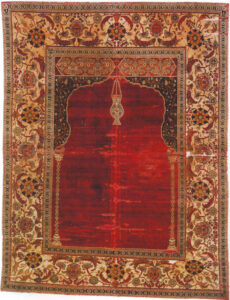 تصویر 47: فرشی در اندازه 132 * 168 سانتی متر،موزه هنر سین سیناتی،هدیه آقا و خانم ریچارد مارکاریان 1975م