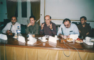 جلسه بحث و تبادل نظر در مورد احداث ساختمان جدید شهرداری رشت،اردیبهشت 1384ش