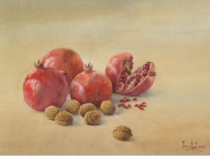 انار و گردو،آبرنگ،32 * 43 سانتی متر،1951م