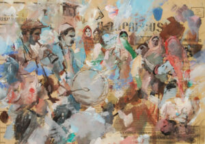 نقاشی بر روی روزنامه (سبک سمباتیسم)