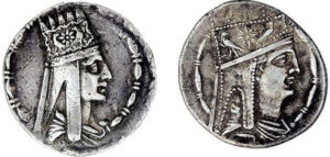 چهره تیگران در سکه های مختلف