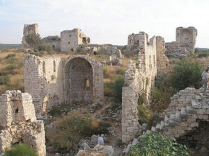 نمایی از بخش داخلی قلعه ساحلی کوریکوس