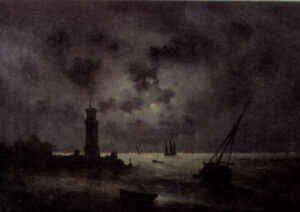 دریا در شب،فانوس دریایی،۱۸۳۷م