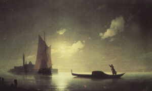 قایقران گندولا در شب،۱۸۴۳م