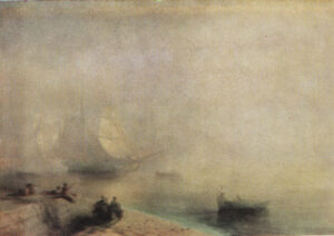 صبحگاه مه آلود در خلیج ناپل،۱۸۷۴م