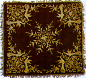 نمونه ای از روتختی دربار عثمانی طلادوزی شده به دست استادان ارمنی متعلق به قرن نوزدهم میلادی