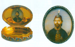 جعبه جواهرات مزین شده با تصویر سلطان عبدالمجید اثر سبوه ماناس