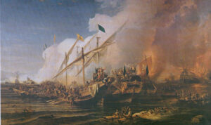 نبرد دریایی،اثر هوانس اومد بهزاد