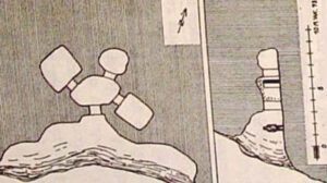 پلان و برش های مقبره شماره ۱ هدر