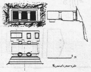 پلان و برش گوردخمه فخریگاه