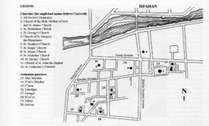 موقعیت شهر جلفای نو در جنوب رودخانه زاینده رود