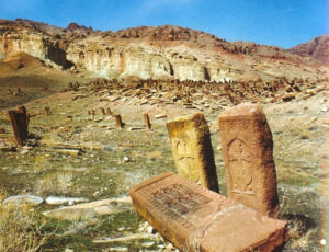 نمونه ای از خاچکارهای فبرستان جلفای قدیم