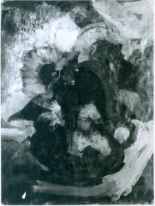 گل آفتابگردان،رنگ روغن،مقوا،50*70 سانتی متر،1962م