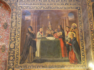 نقاشی داخل کلیسا که تصور می شود کار میناس باشد