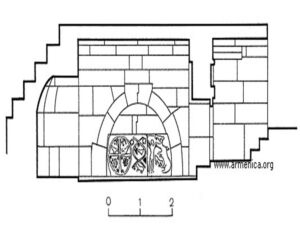 مقطع شرقی و غربی آرامگاه