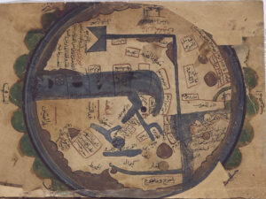 شکل 18: نقشه جهان نما در خریده العجائب و فریده الغرائب صفحه 6