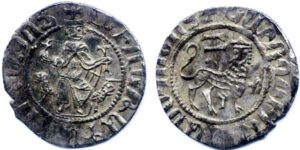 سکه نقره لئون اول با یک شیر