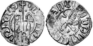 سکه نقره لئون - هتوم شبیه سکه هتوم اول