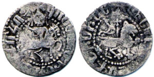 سکه نقره کنستانتین چهارم