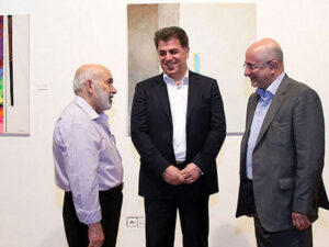 اِدمان آیوازیان در کنار علی مرادخانی و دکتر سید عباس سجادی