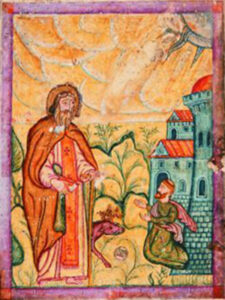 تمثال گریگور لوساووریچ در نسخه ای خطی