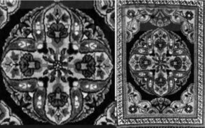 ترنج با نقش صلیب یا چلیپا منبع:هواساپیان،همان،ص168