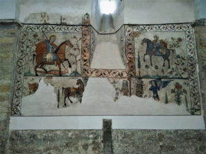 تصویر12: تصویرکلی نقش های دیوارۀ جنوبی بعد از لایه برداری