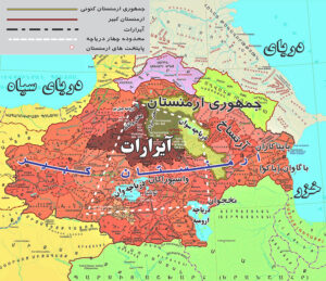 سرحدات پادشاهی مستقل ارمنستان در دوران شاهان باگراتونی در سدۀ نهم تا دوازدهم میلادی