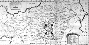 نقشه ای از مناطق مختلف ارمنستان، ترسیم شده در ونیز، پیش از 1784م