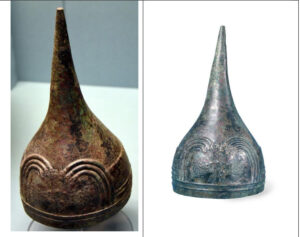 تصویر11: کلاه‌خود نوک دار اورارتویی، موزۀ بریتانیا