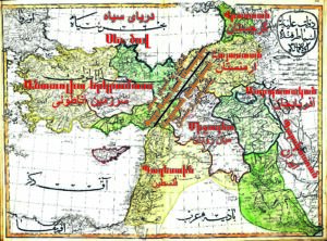 سرزمین های تحت استیلای امپراتوری عثمانی بخش آسیایی، 1877م